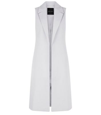 sleeveless longline jacket women's