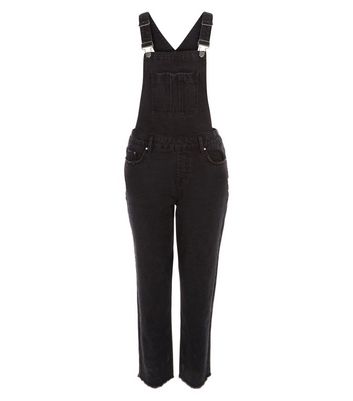 new look black dungarees