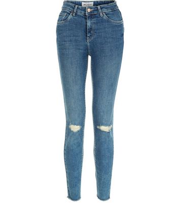 ripped ankle grazer jeans