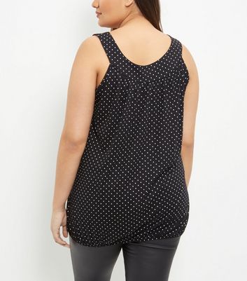 black bubble hem tops plus size