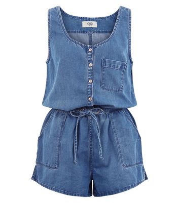 denim look playsuit