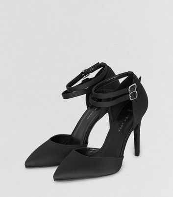 new look navy shoes wide fit