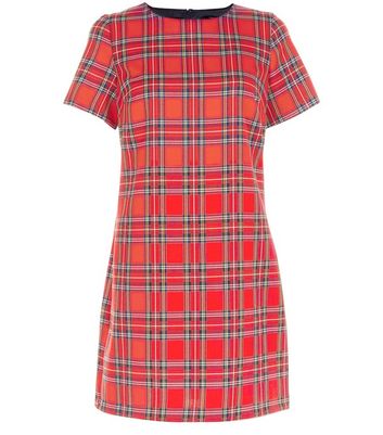 tartan t shirt dress