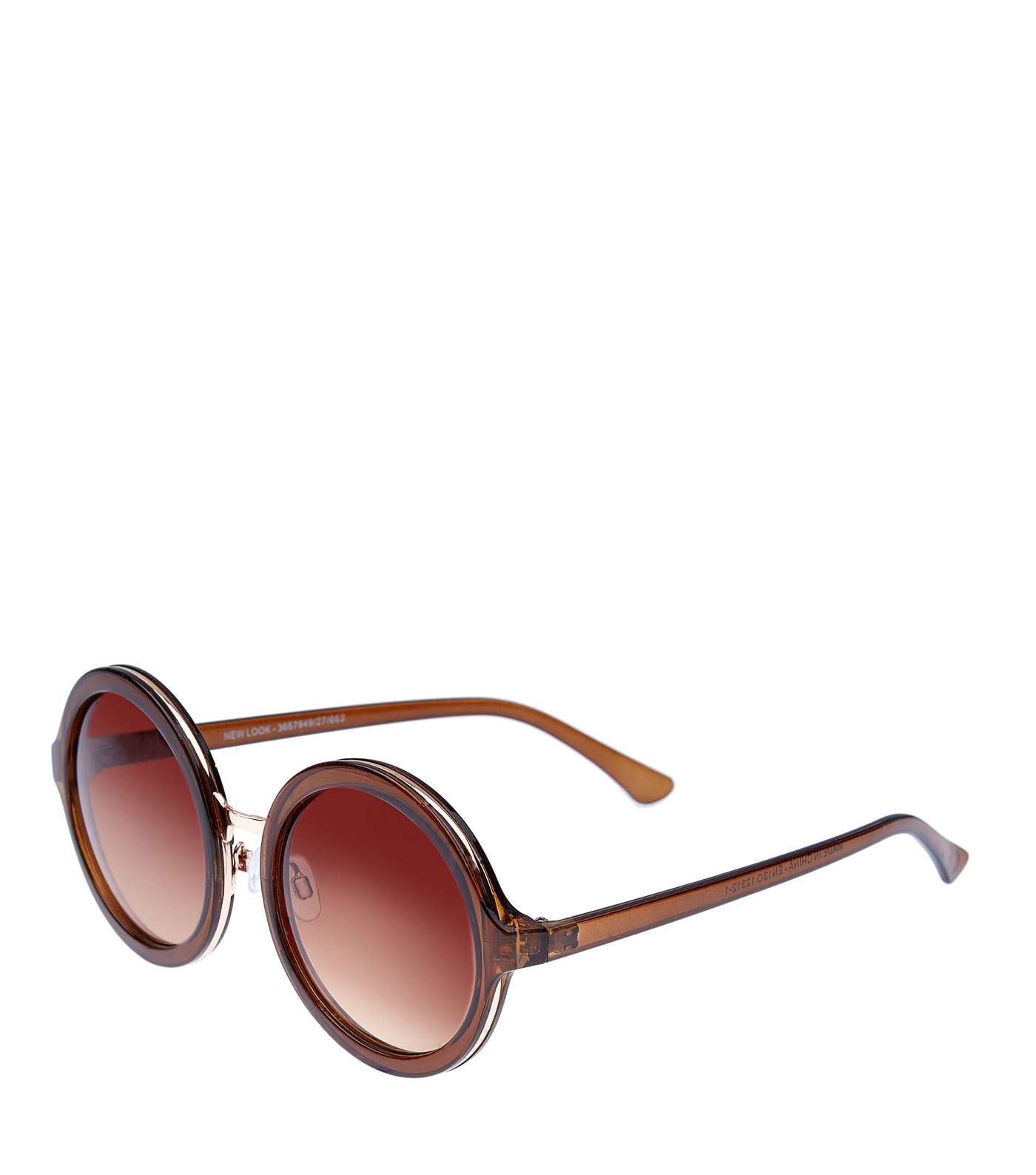 Brown Round Sunglasses  Image 2