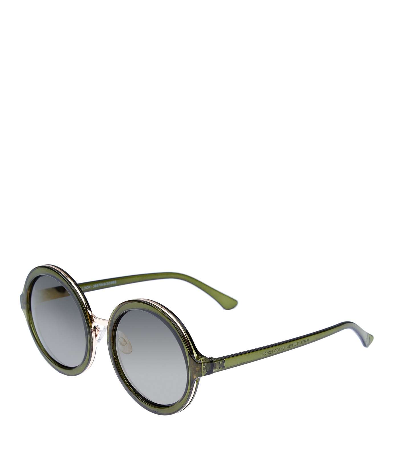 Green Round Sunglasses  Image 2
