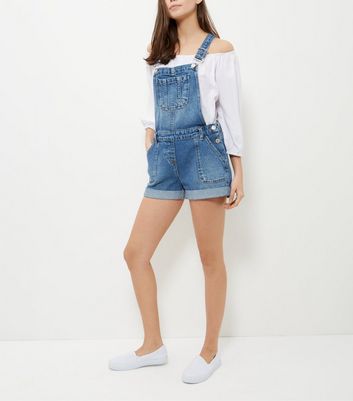 new look short dungarees