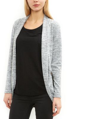 zip pocket cardigan