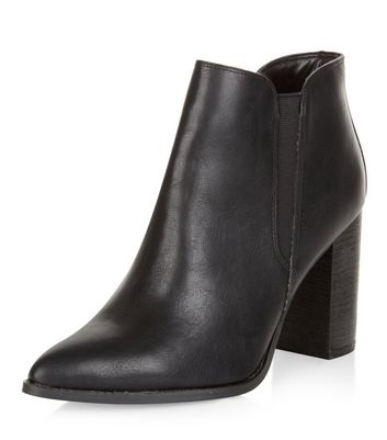womens black ankle boots wide width