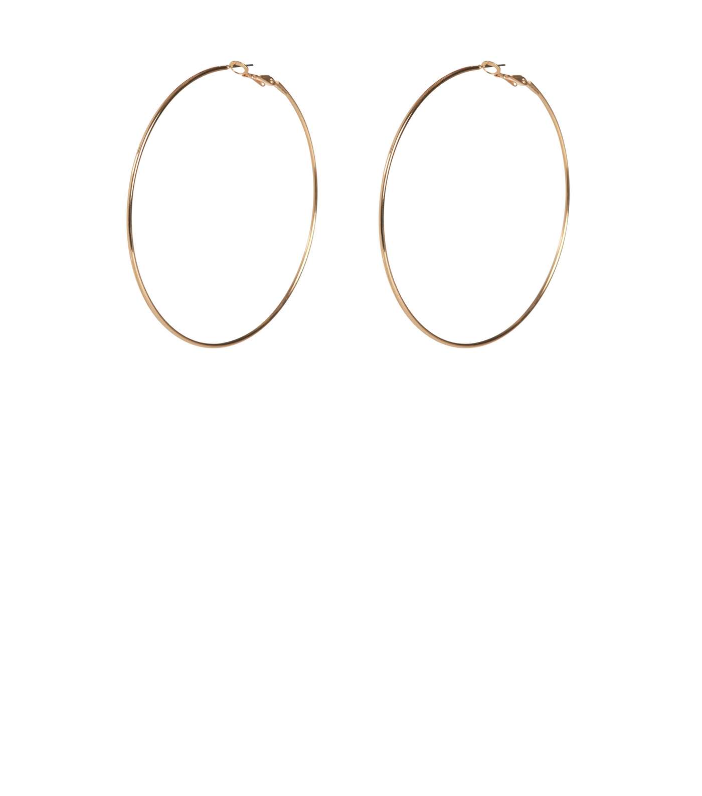 Gold Skinny Hoop Earrings