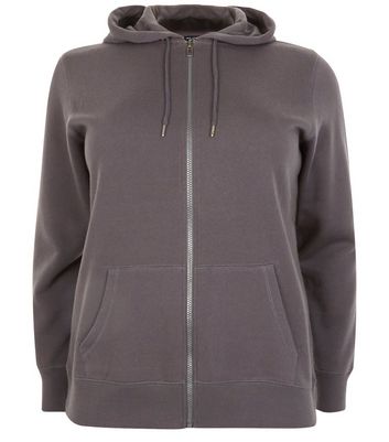 women's plus size black zip up hoodie