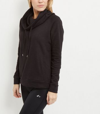 cowl neck sports jumper