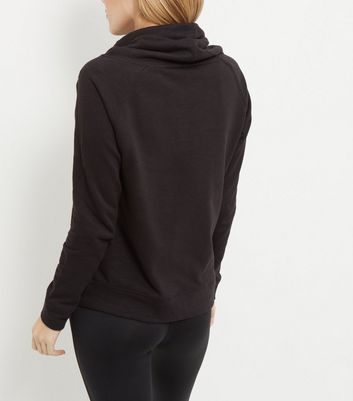 cowl neck sports jumper