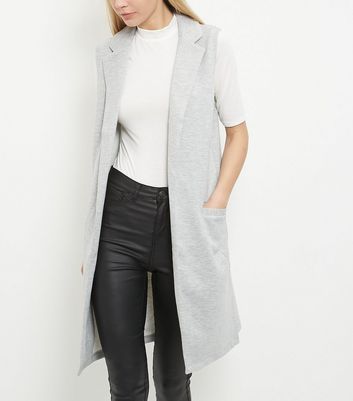 sleeveless jacket grey