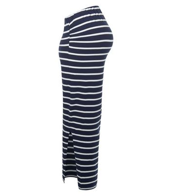 maternity white maxi skirt