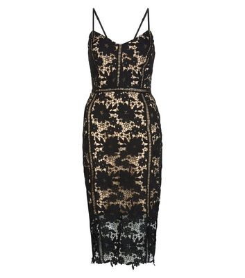 new look lace midi dress