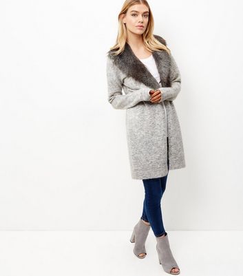 womens fur cardigan