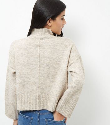 Turtle neck cropped outlet jumper