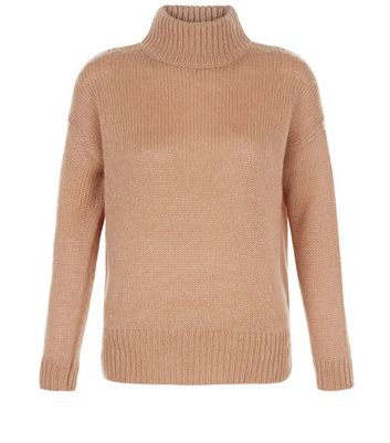 womens ribbed roll neck jumper
