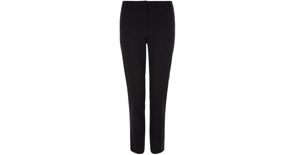 Teens Black Stretch Trousers | New Look