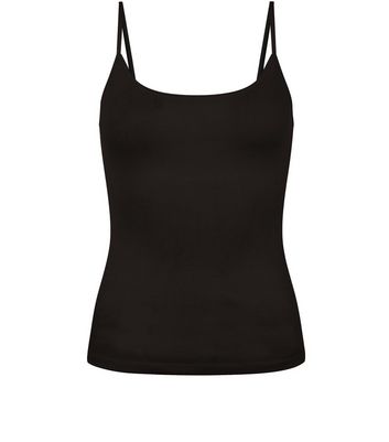 black strappy vest top