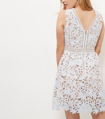 petite white lace dress