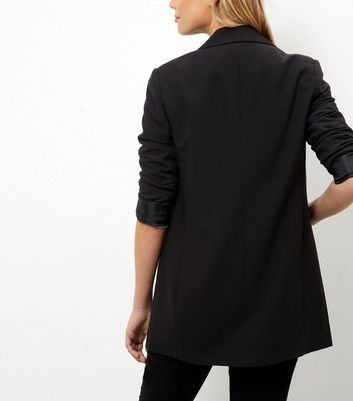 Black Longline Blazer | New Look