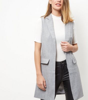 sleeveless blazer new look