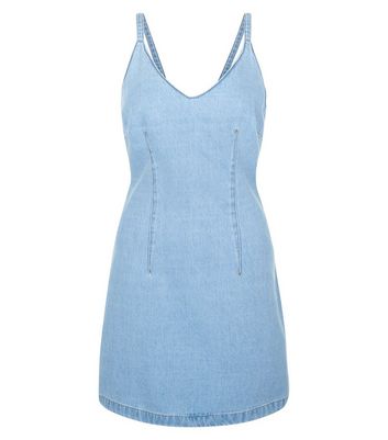 new look petite denim dress