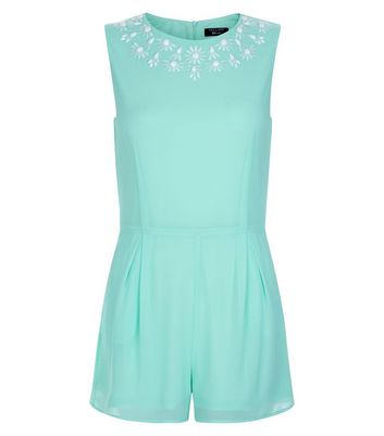 mint green playsuit