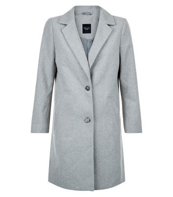 new look grey coat