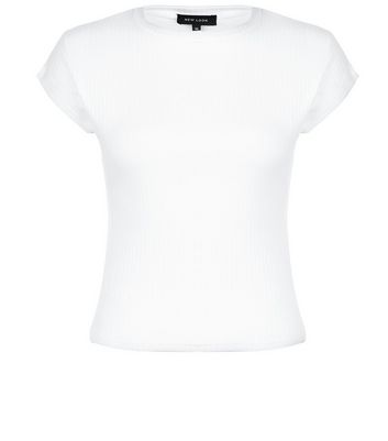 white cap sleeve t shirt