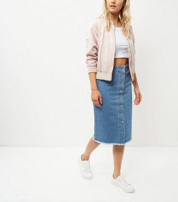 denim midi skirt petite