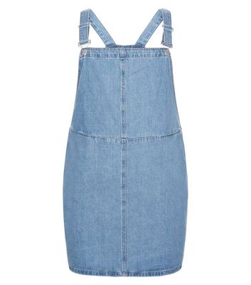 new look curve pinafore dress