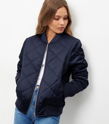 ladies navy bomber jacket