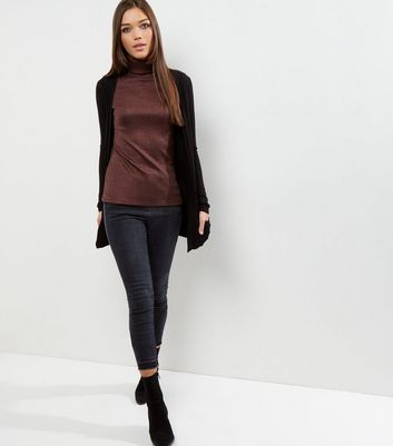 new look black boyfriend cardigan