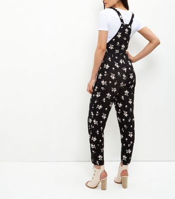 floral print dungarees