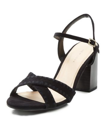 Talons En Wishlist Supprimer Ajouter Noire Brides Tissées La Croisées À Suédine Sandales De oerBCWQxd