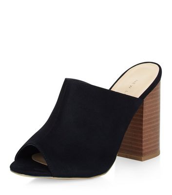 block heel mules closed toe
