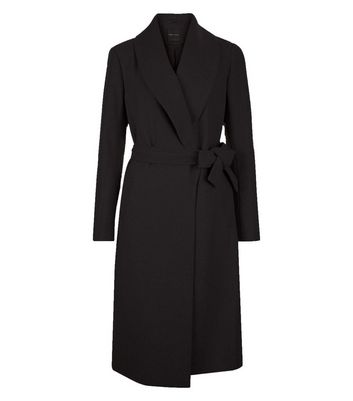 black belted longline coat