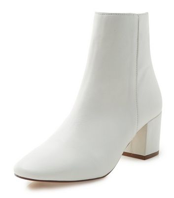 white block heel boots