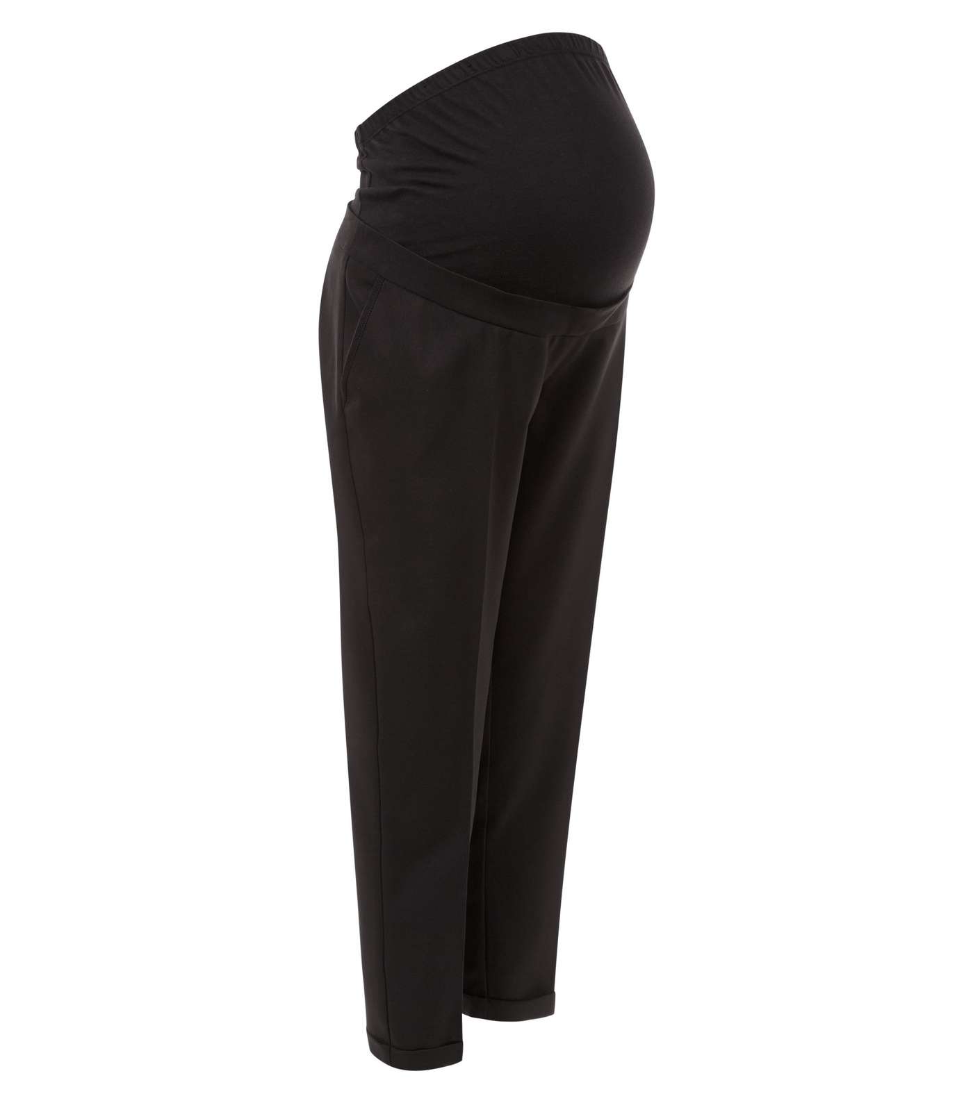 Maternity Black Over Bump Trousers Image 4