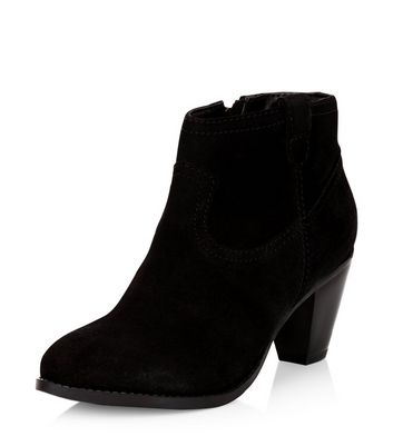 womens black western ankle boots