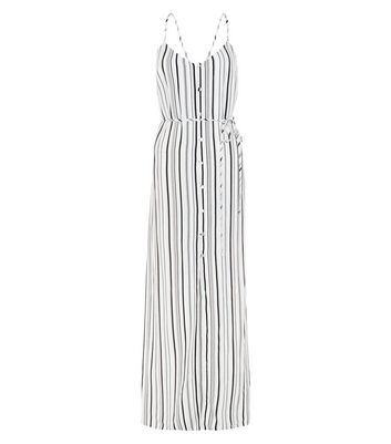 new look black and white striped dress