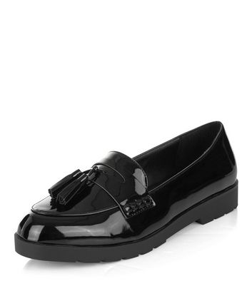 Black Patent Loafers | New Look