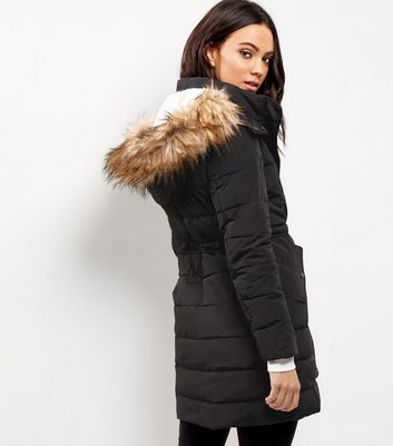 womens lined puffer jacket