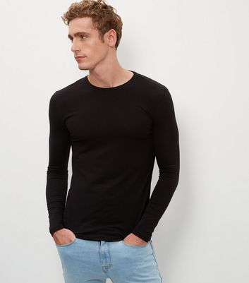 Mix Stretch Crew Neck Long Sleeve Top 