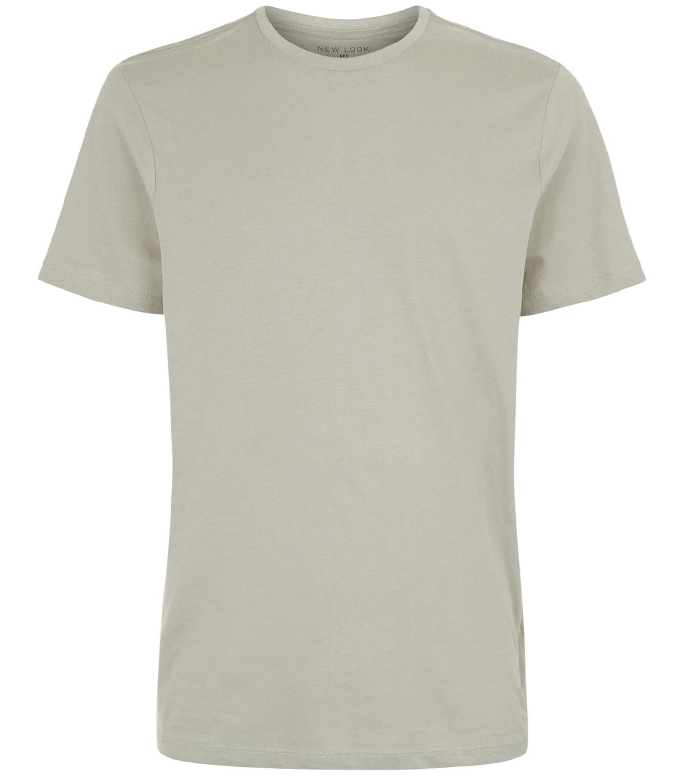 Olive Green Crew Neck T-Shirt Image 4