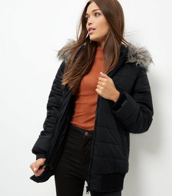 quilted coat new look