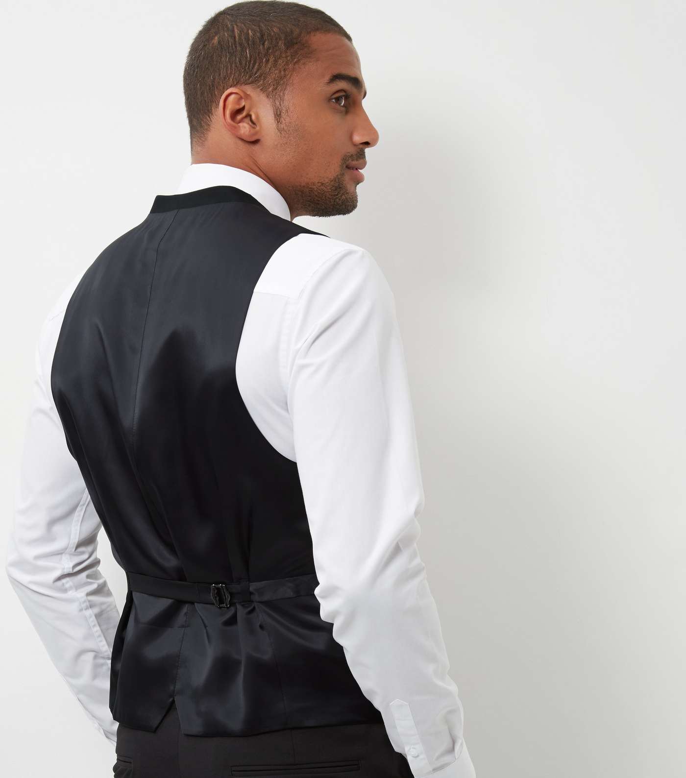 Black Suit Waistcoat Image 3