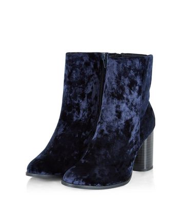 new look navy boots